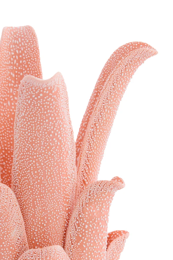 Tealight holder 13,5x17,5 cm KRENA porcelain peach