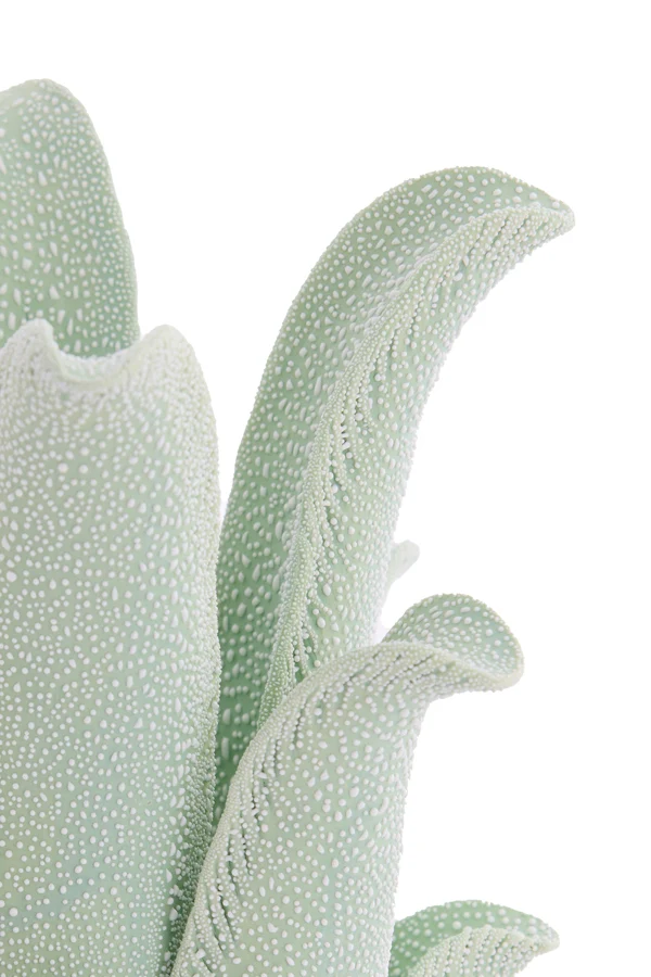 Tealight holder 13,5x17,5 cm KRENA porcelain mint green