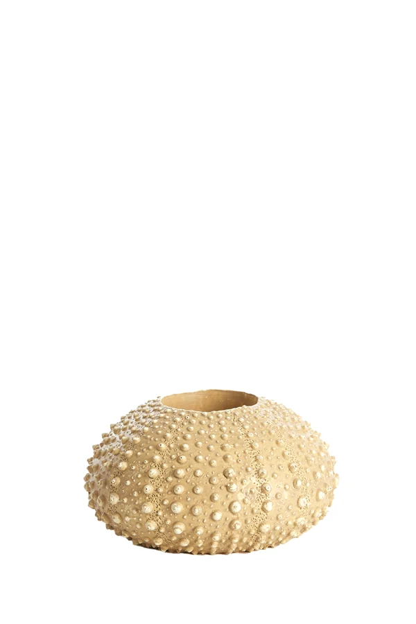 Tealight holder 12x7 cm SEA URCHIN sand