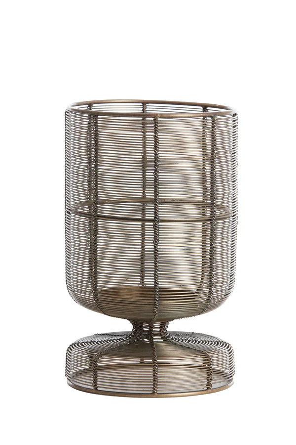 Tealight 15x25 cm DIOSO antique bronze