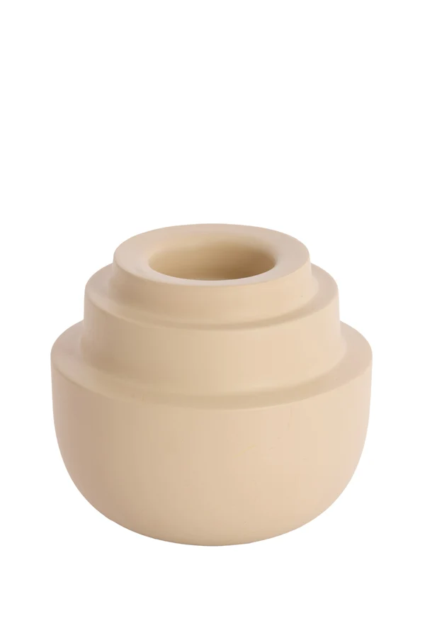 Tealight 15x14 cm SALUZZO matt sand