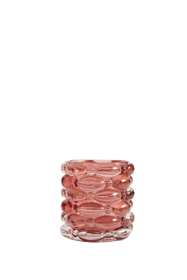 Tealight 9,5x9,5 cm WADLEY glass red