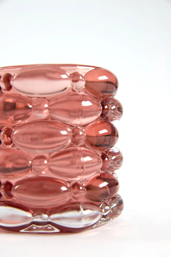 Tealight 9,5x9,5 cm WADLEY glass red