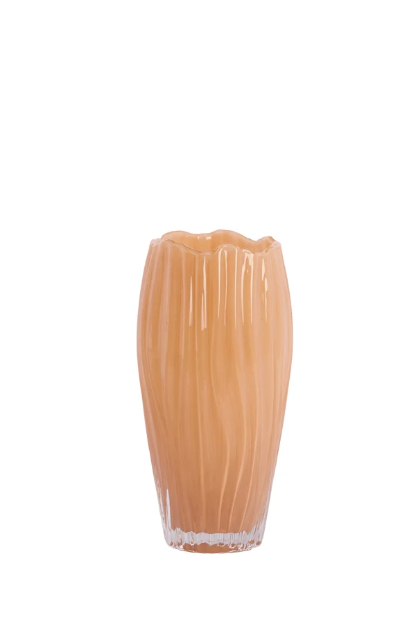 Vase 12x25 cm BESALU glass caramel