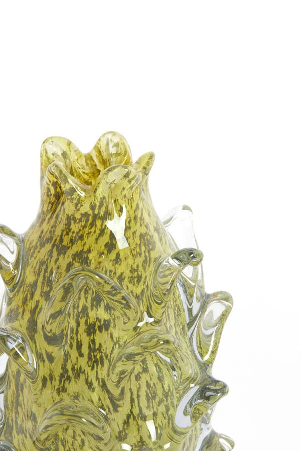Vase 12x16 cm DESMIRA glass green-grey