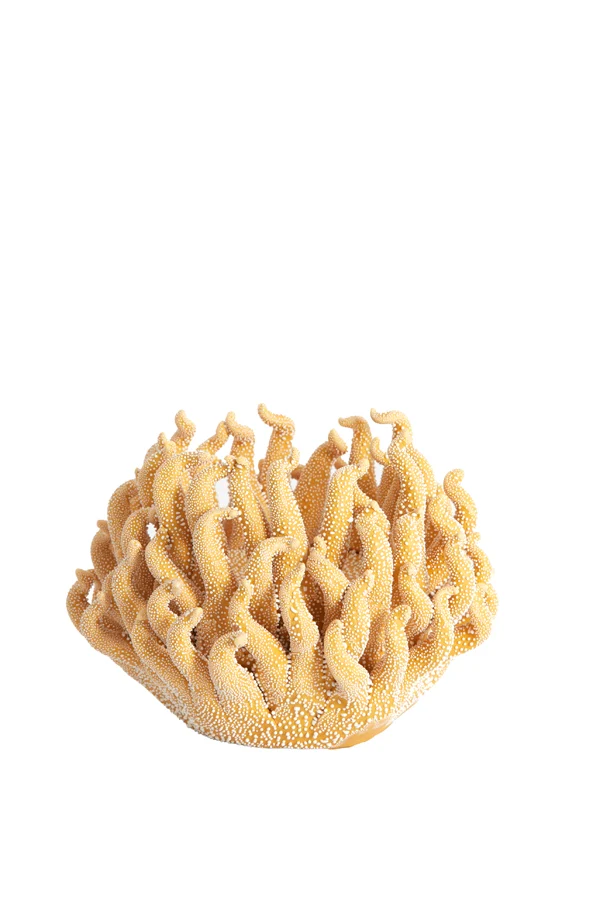 Tealight holder 11x8 cm EDESSA porcelain yellow
