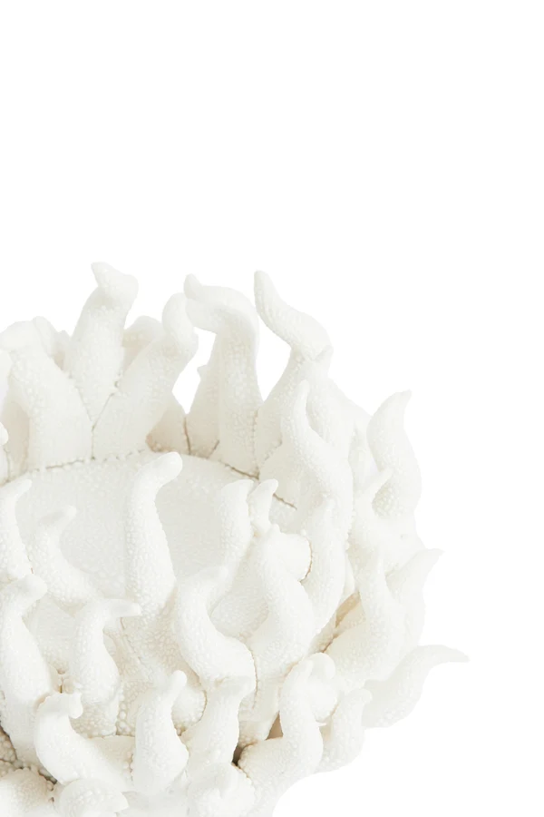 Tealight holder 11x8 cm EDESSA porcelain cream
