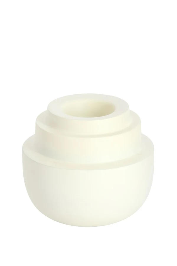Tealight 15x14 cm SALUZZO matt cream
