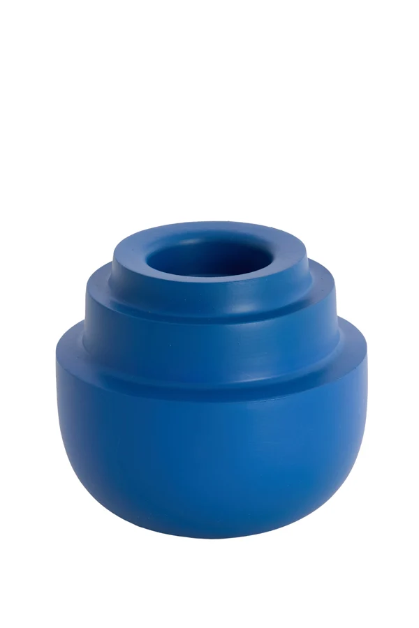 Tealight 15x14 cm SALUZZO matt blue