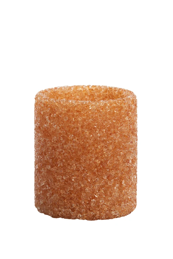 Tealight 8x9,5 cm MORITA glass light orange