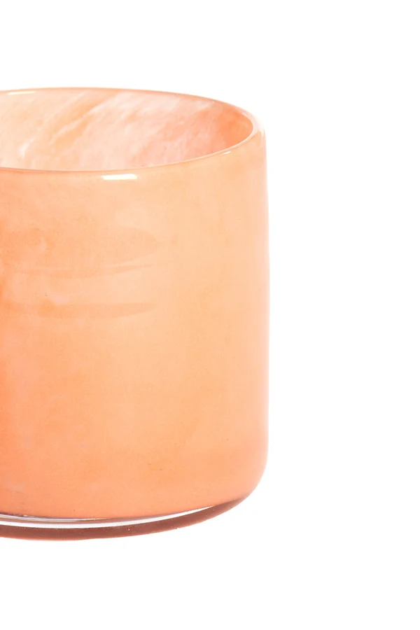 Tealight 8x8 cm KIANA glass orange