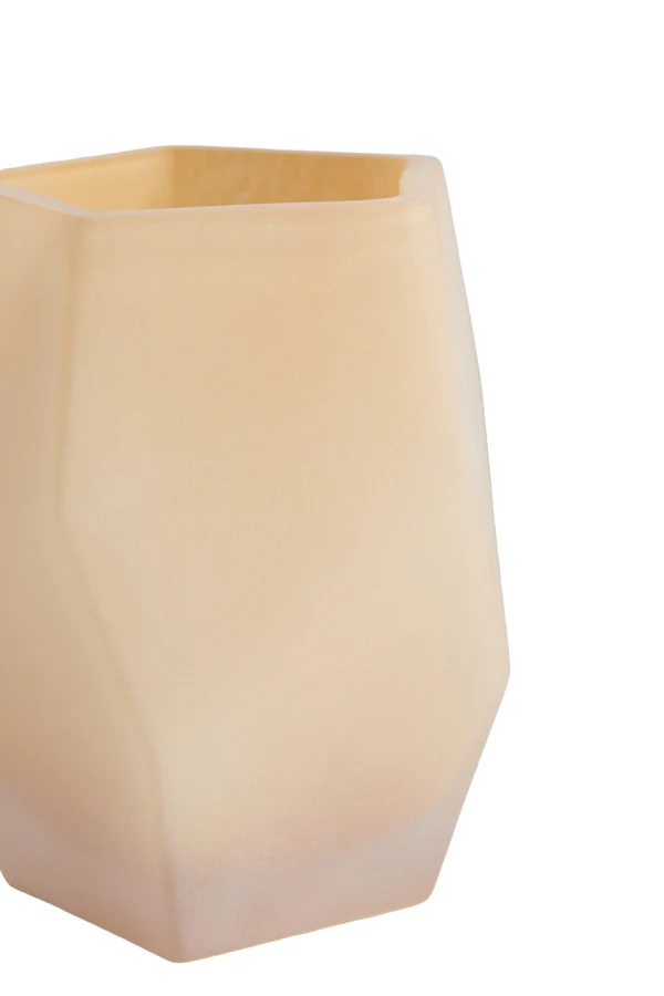 Tealight 8x10 cm NOBLE glass matt peach