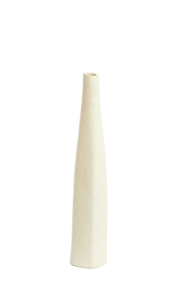 Vase 12x11,5x60 cm MERZO ceramics ecru