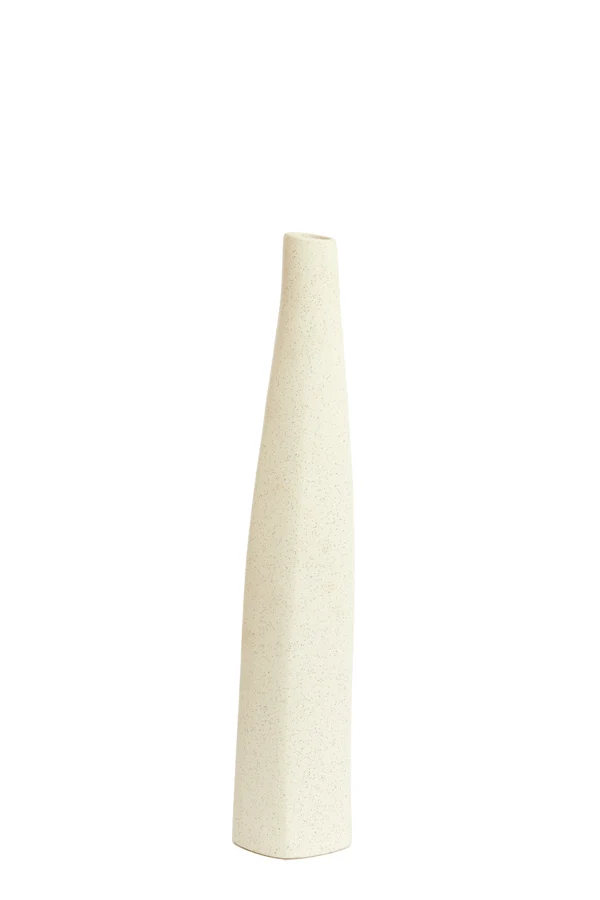 Vase 12x11,5x60 cm MERZO ceramics ecru