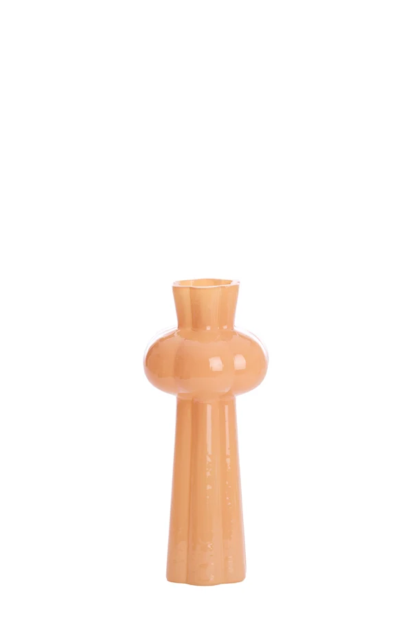 Vase 11x25 cm KORTESU glass peach