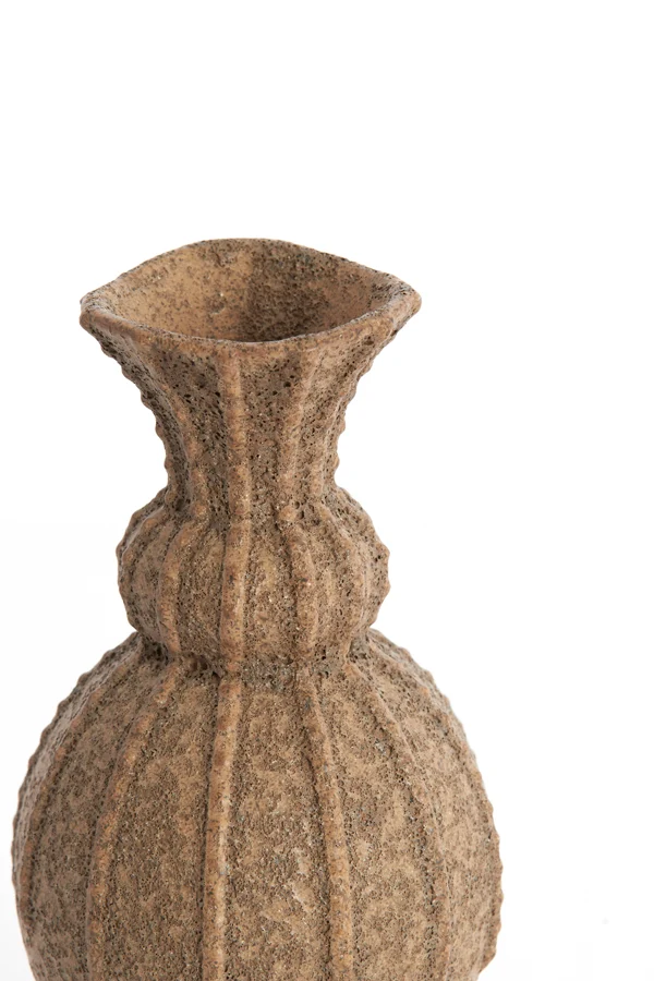 Vase 11x22 cm SORREL ceramics matt dark brown