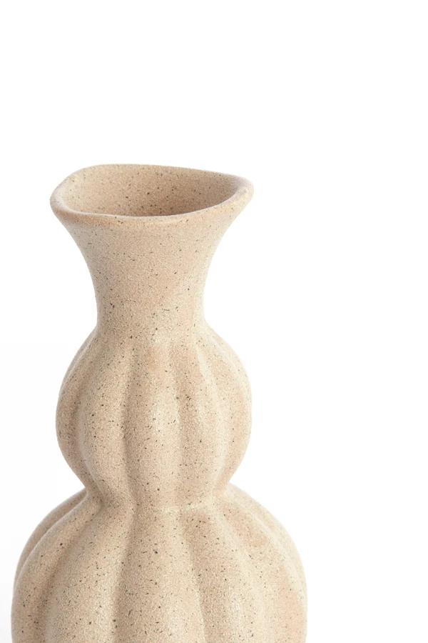 Vase 11x22 cm NAIDA ceramics matt grey-brown