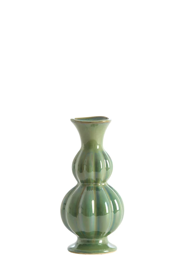 Vase 11x22 cm NAIDA ceramics dark green