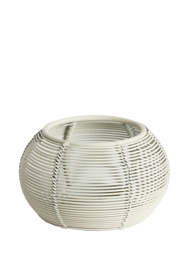 Tealight 11x7 cm BIANO matt cream