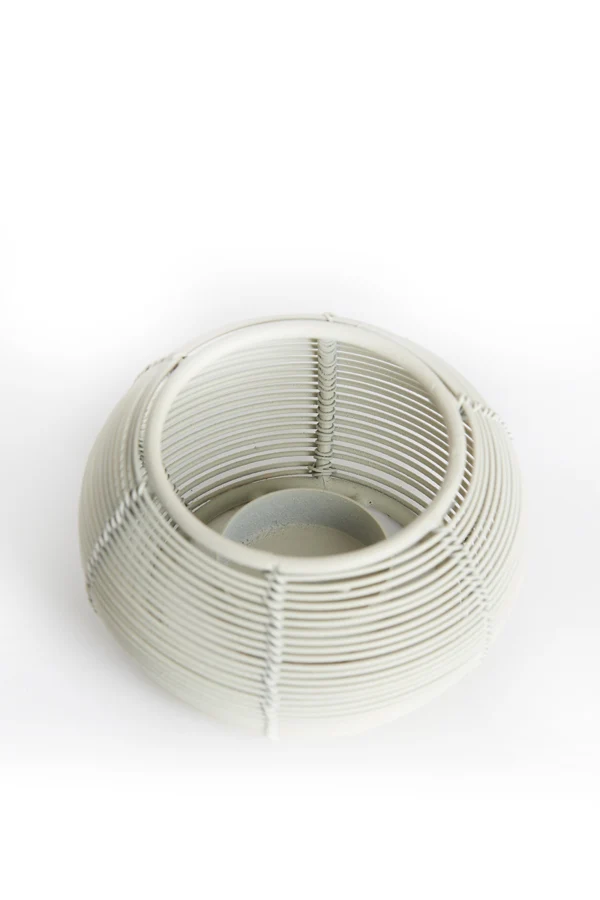 Tealight 11x7 cm BIANO matt cream