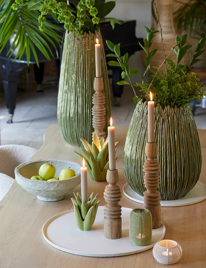 Tealight 11x7 cm BIANO matt cream