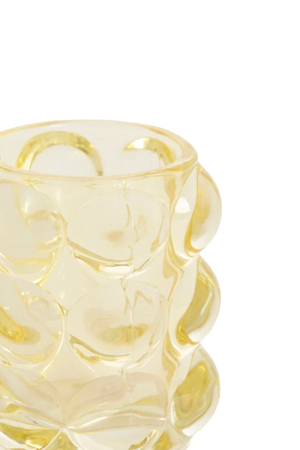 Tealight 8,5x9 cm ZADAR glass yellow