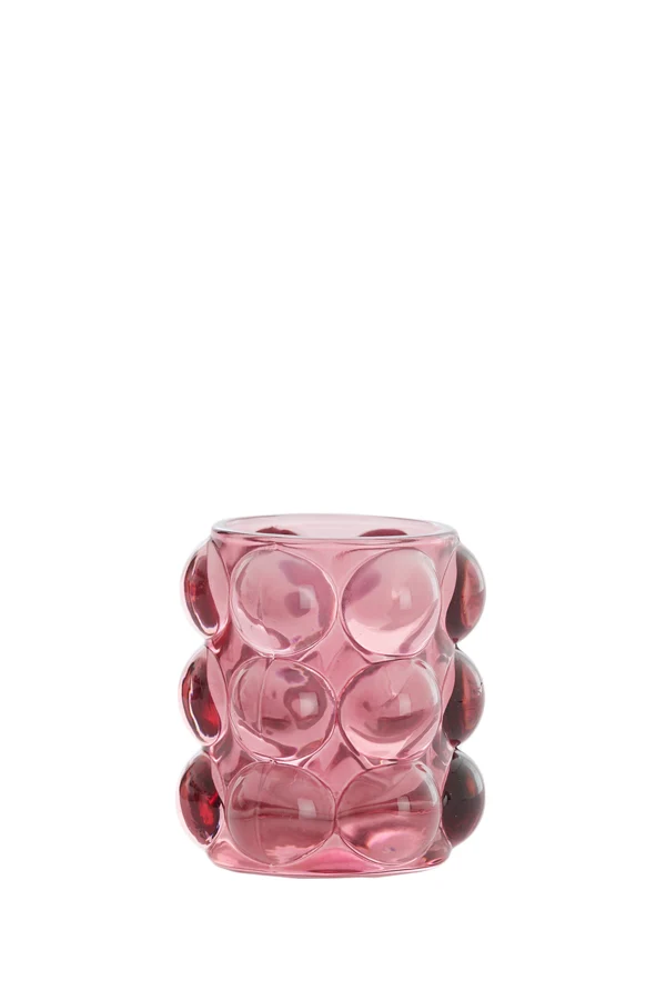 Tealight 8,5x9 cm ZADAR glass purple