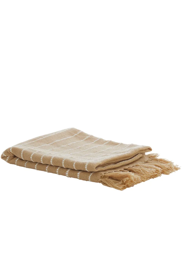 Throw 170x130 cm BATERNO brown+white