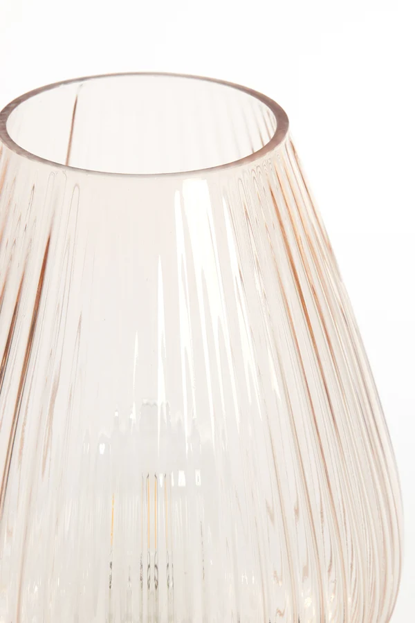Table lamp LED 21x28 cm TAJERA glass peach+gold