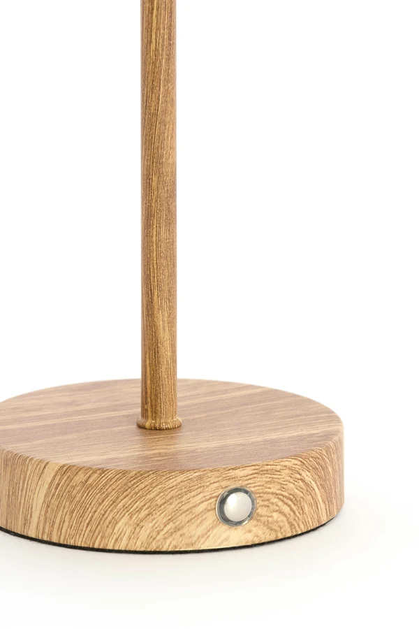 Table lamp LED 17x35 cm DINY wood print+cream