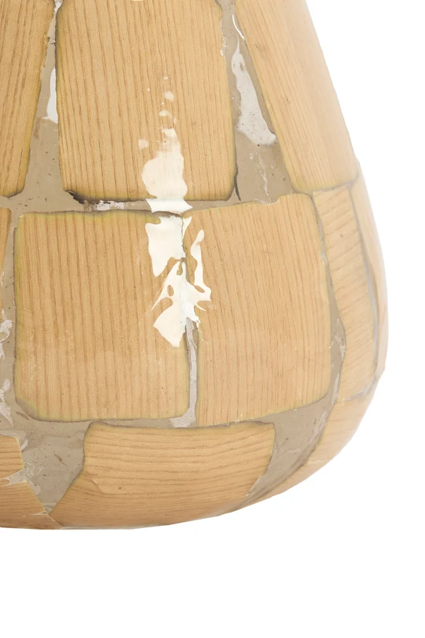 Tealight 14x14 cm KUALA glass clear+terra