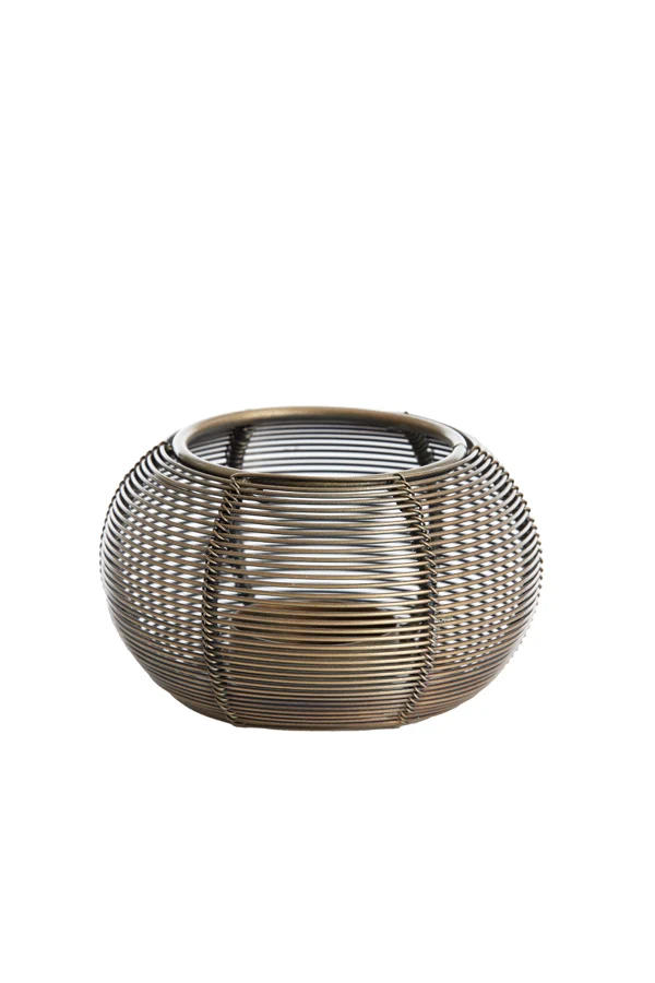 Tealight 11x7 cm BIANO antique bronze