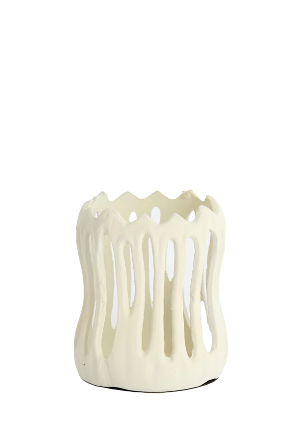 Tealight 11x13 cm TIVOLI matt cream
