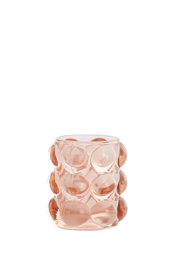Tealight 8,5x9 cm ZADAR glass peach
