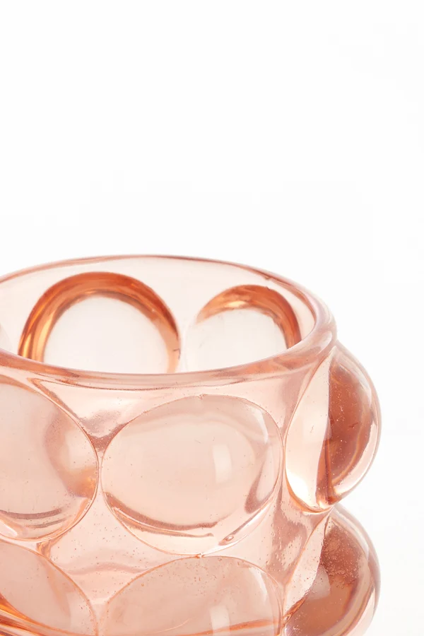 Tealight 8,5x9 cm ZADAR glass peach