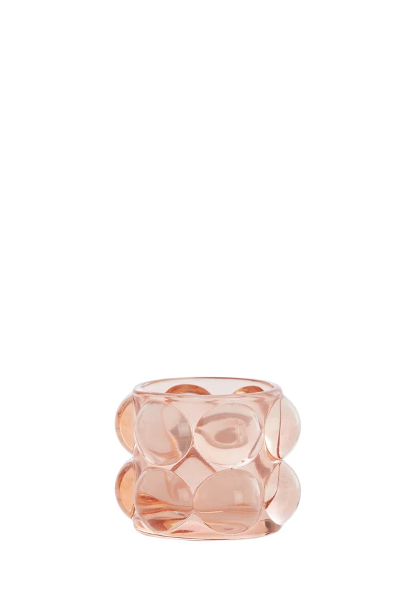 Tealight 8,5x6,5 cm ZADAR glass peach