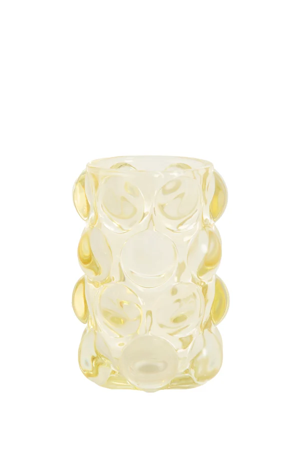 Tealight 8,5x12,5 cm ZADAR glass yellow