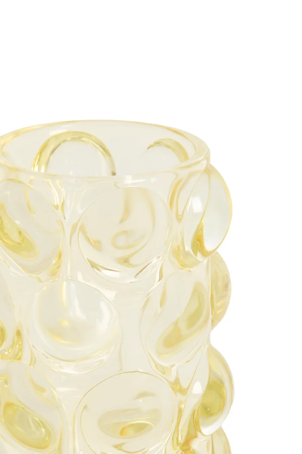 Tealight 8,5x12,5 cm ZADAR glass yellow