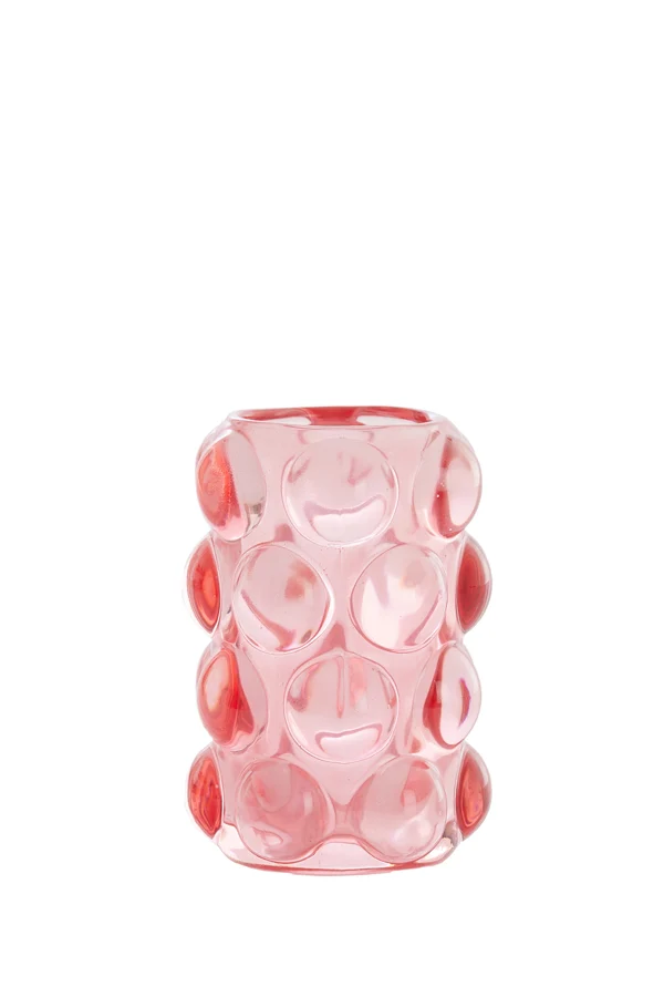 Tealight 8,5x12,5 cm ZADAR glass pink