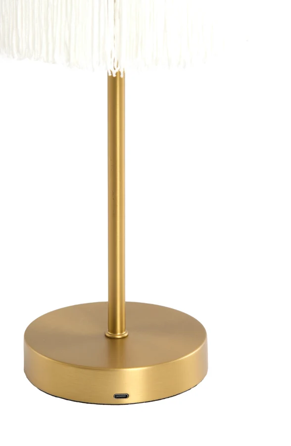 Table lamp LED 17x35 cm DINY antique bronze+cream
