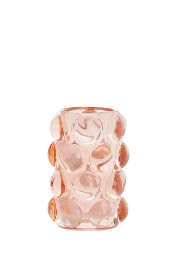 Tealight 8,5x12,5 cm ZADAR glass peach