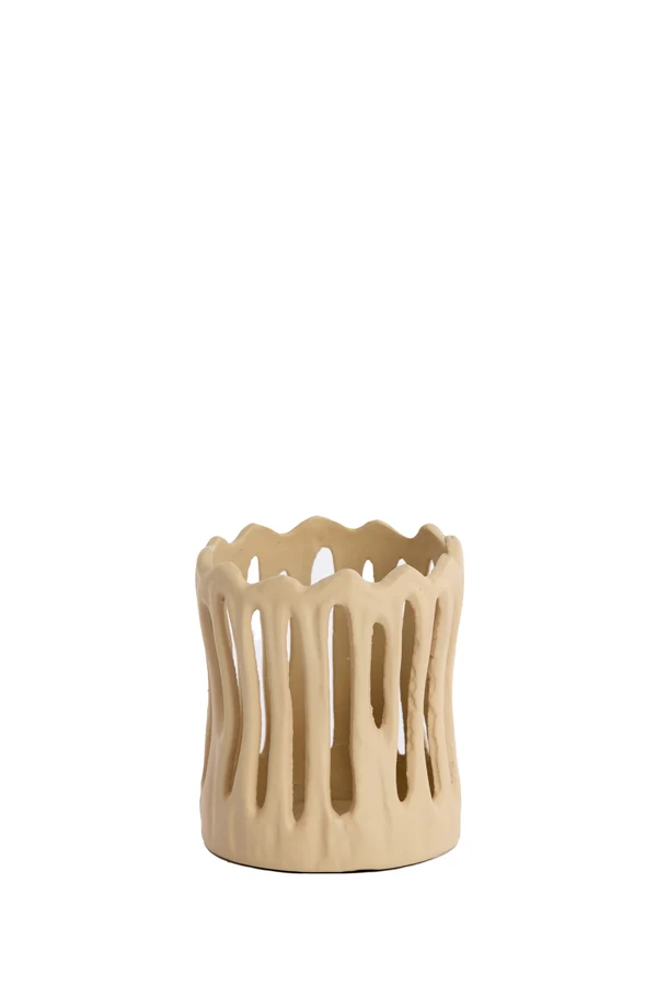 Tealight 8,5x10 cm TIVOLI matt sand