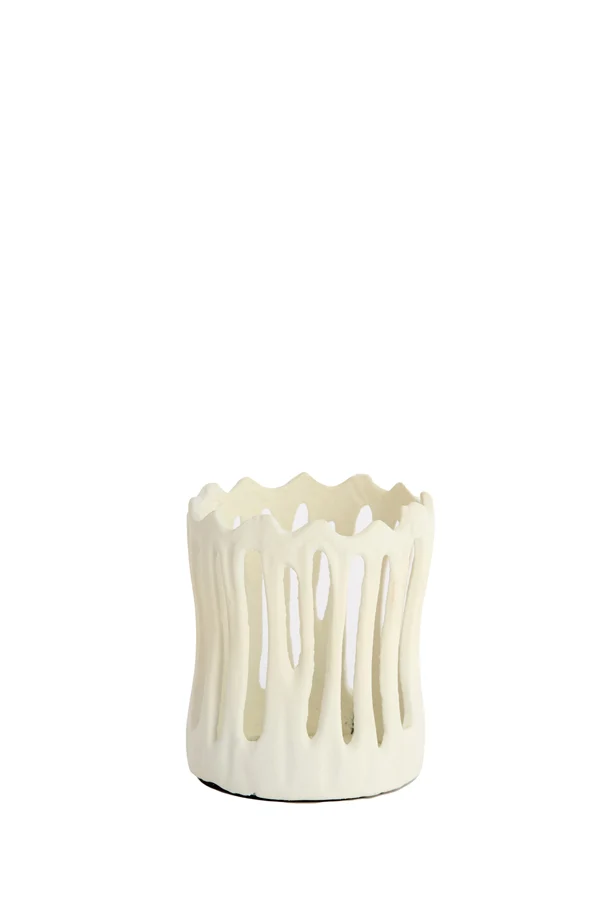 Tealight 8,5x10 cm TIVOLI matt cream