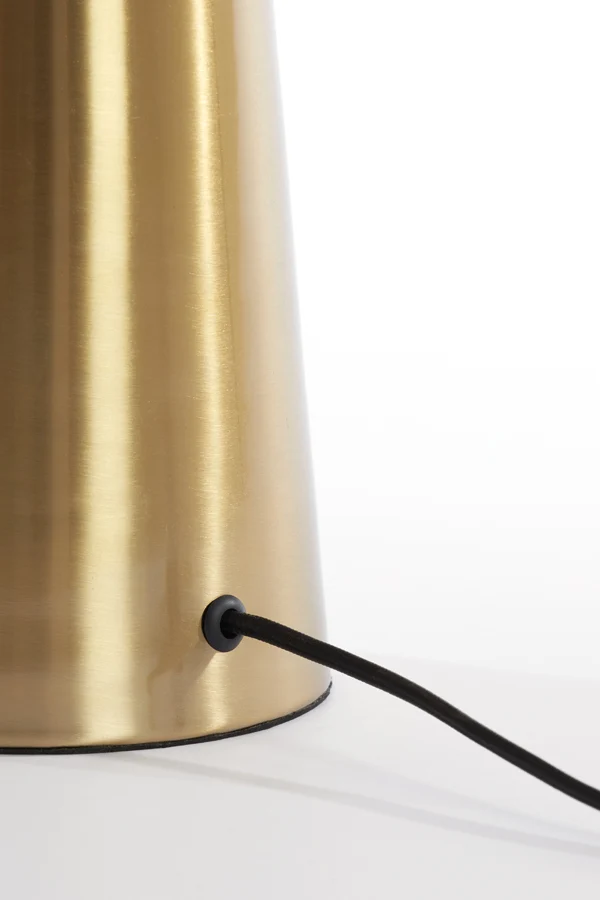 Table lamp 30x45 cm PLEAT glass brown+gold