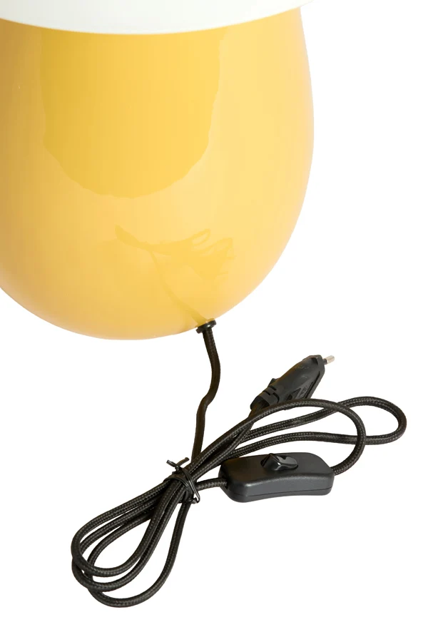 Table lamp 30x45 cm LINOR shiny yellow