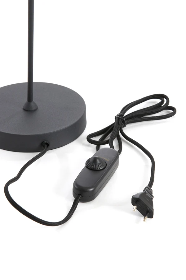 Table lamp G9 38x15x51 cm RIJEKA matt black+dimmer
