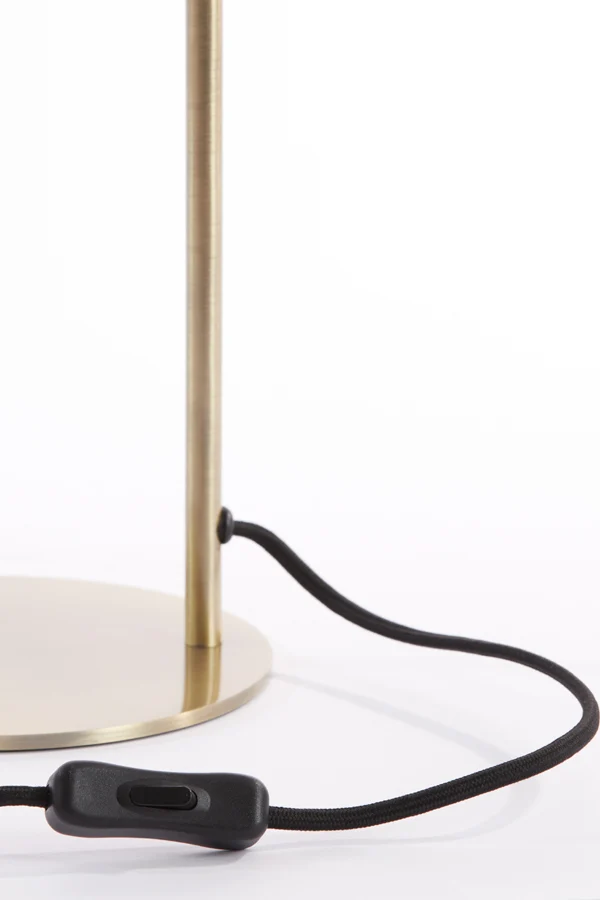 Table lamp E14 31x22x50 cm SOLNA antique bronze+smoked glass
