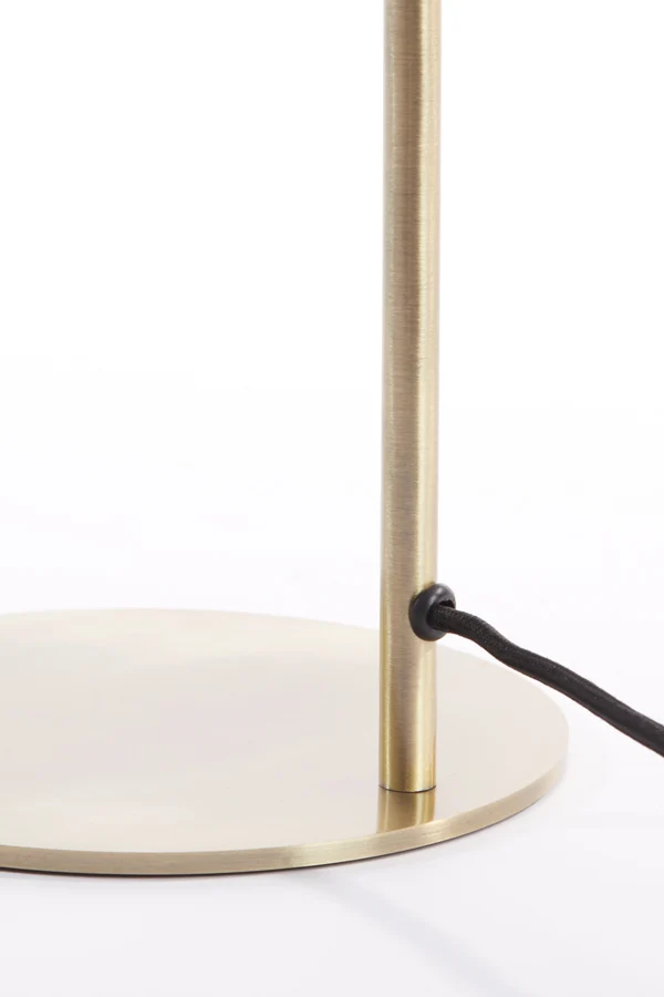 Table lamp E14 31x22x50 cm SOLNA antique bronze+smoked glass