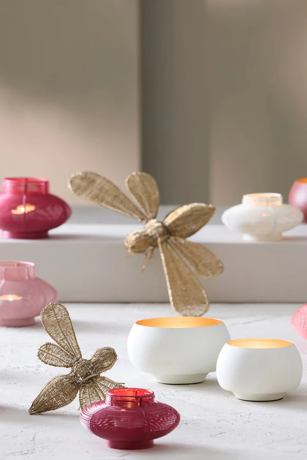 Tealight 12x7 cm SESTINO matt pink