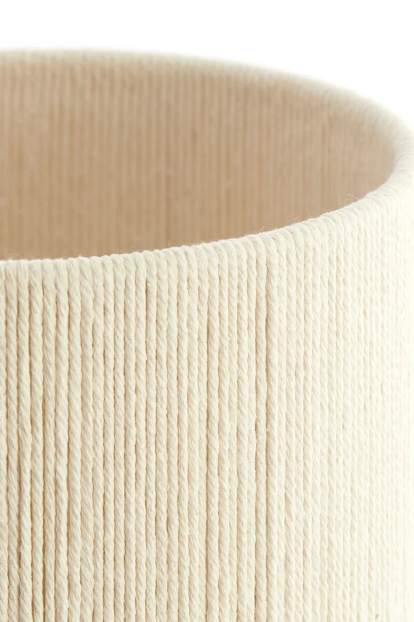 Table lamp 22x67,5 cm DANIALO wood print d brown+rope cream